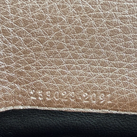 Gucci Ladies Bar Continental Wallet GG Supreme Rose Gold Leather WOC Chain Box - Picture 4 of 16